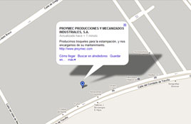 Haga Click aquí para ver la localización de la  planta de PROYMEC en BURGOS
